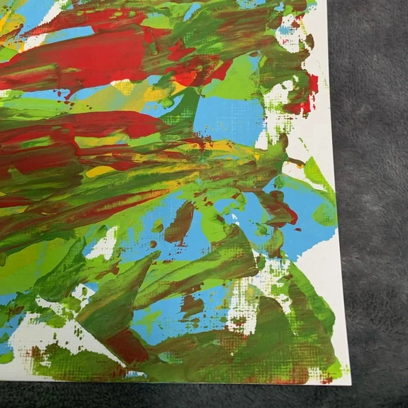 9”x12” Original Artwork! Blue, red, yellow, green - Picture 7 of 8
